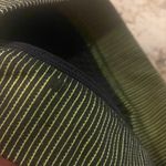 Astoria compression gio sports bra black textured and subtle green stripe‎ gym Photo 4