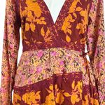 Free People  Bohemian Retro 70s Gypsy Fall Floral Tilda Maxi Dress Medium NEW Photo 13