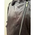 LC Lauren Conrad Women's Black Velvet Moto Jacket Size M Photo 13