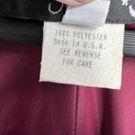 VTG Lady Hampton Nites Wine Chiffon Tiered Dress Sheer Sleeves Sz 22 US Made New Red Photo 7