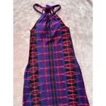 Athleta ‎ Halter Maxi Dress Sleeveless Casual Purple Red Print S Photo 1