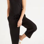 Quince  French Terry Modal Jumpsuit In Black XL Photo 0