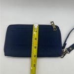 Travelon Zip Around Navy Blue Wallet Wristlet 4x6.5” Coin Section on Outside EUC Photo 7