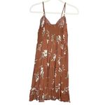 Love Tree  Women’s Mini Dress in Terracotta Crochet Detail Size Small Photo 2