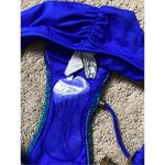 Becca New.  blue lace bikini bottom. Medium. Photo 6