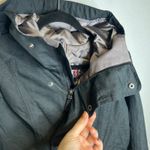 Burton  Black Double Breasted Hooded Jacket Womens Size Medium Photo 5