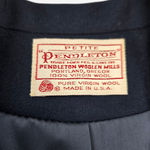 Pendleton Vintage 1980s  Navy Wool Blazer Minimalist Officecore Size 6 Petite Photo 6