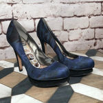 Sam Edelman Sam‎ Edelman Ulysa Platform Pump In Midnight Blue Photo 5