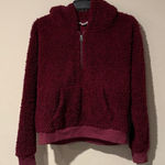 American Eagle  Fuzzy Half-Zip Hoodie | Size: Small Photo 0