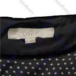 Ann Taylor LOFT sz L Black white ruched dress Excellent Career casual Size L Photo 3