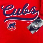 Majestic MLB Chicago Cubs Women's V-Neck Core Short Sleeve T-Shirt in Red, Medium Photo 2