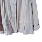 Charter Club Luxury 100% Linen Jacket Button Front in Beige, Size 3X Photo 4