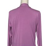 LOGO By Lori Goldstein  Duster Chiffon Hem Women’s Size S Purple Cardigan Photo 5