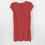 Gap Red Printed Scoop Neck Button Front Cap Sleeve Casual Mini Dress Size Medium Photo 1