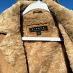 70’s Vintage Retro Western Suede Sherpa Tan Jacket Large Photo 6