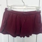 Brandy Melville  Women’s Summer Thermal Shorts Burgundy Photo 0