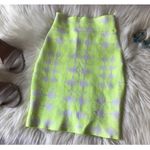 BCBGMAXAZRIA Yellow Neon Bodycon Skirt Photo 4