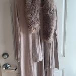 Sioni Faux Fur Cardigan Brown Size M Photo 0