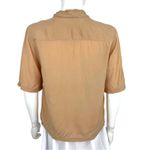 & Other Stories & Other Stories Top Women Size 2 Blouse Brown Button Up Short Sleeve Collared Photo 2