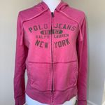 Ralph Lauren VTG Polo Jeans Co 1967 Pink Zip Hoodie Juniors L Preppy (women xs) Photo 0