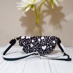 Brighton  Endless Love Belt Bag Black White Hearts Crossbody Fanny Pack Photo 1