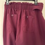 Tommy Hilfiger Burgundy High Waist Belted Tapered Pants Women's Size Large Photo 4