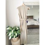 ZARA  Textured Tapered Leg Sleeveless Belted Jumpsuit Photo 11