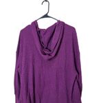 Torrid  Tie Front Hoodie Cardigan Open Front Waffle Knit‎ Purple Plus Size 1 Photo 8