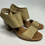 Toms  Majorca cut out block Heel‎ sandals size 8.5 Photo 0