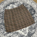Urban Outfitters  Brown plaid mini skirt - Size S Photo 2