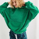 Aerie  Forest Green Cozy Patchwork Sherpa Photo 0