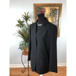 Le Suit  Women Jacket Size 12 Pockets Lapel Notch Collar 3 Buttons Closure Blue Photo 2