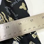 TT Mar Vintage Midi Dress Whimsical Botanical Print Rayon 90s Grunge Grannycore Black Size M Photo 14