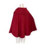 Calvin Klein Vintage  Red Belted Cape Photo 2