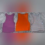 ZARA Bundle of  Crop Tops Multicolor, Orange and Purple Size Small Photo 1