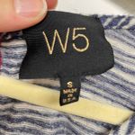 W5  Blue Striped Swing Tank Top Sleeveless Blouse Womens S Beachy Casual Photo 1