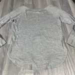Athleta Gray Thin Long Sleeve Women's Top; Large Photo 8