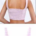 ZARA Purple And White Gingham Tank Top Photo 3