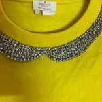 Kate Spade Yellow Wool Embellished Collar Tee Photo 2