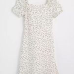 Loft Dotted Tie Back Flare Dress Size 8 Photo 0