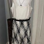 Kensie .Elegant Black and White Plaid Dress Photo 0