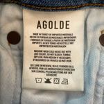 AGOLDE  Riley High Rise Straight Crop Denim Jeans Womens Size 26 Distressed Photo 11