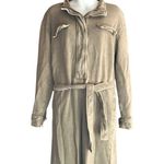 ZARA  Green and Tan Long Sleeve Zip Up Jumpsuit Photo 2