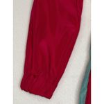 Vtg 80sNeon Pink Colorblock Nylon JumpSuit‎ one Photo 3