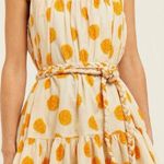 Rhode Resort Nalla Belted Floral Print Tiered Mini Dress Marigold Womens Size XS Orange Photo 0