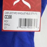 Capezio  Royal Blue Camisole Leotard With Adjustable Straps Size Small New Photo 4