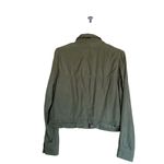 BLANK NYC NWT  LIGHTWEIGHT FITTED TRUCKER JACKET OLIVE GREEN Photo 4