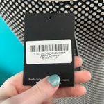 Reformation NWT  Ruffle Hem Dress Black & Brown Diddy Polka Dot Midi Size M Photo 4