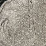 American Eagle Boho Hooded Pullover Cable Knit Sweater Light Grey Small Photo 1