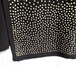 Alberto Makali  Black Gold Studded Embellished Lightweight Cardigan Blouse L NWT Photo 3